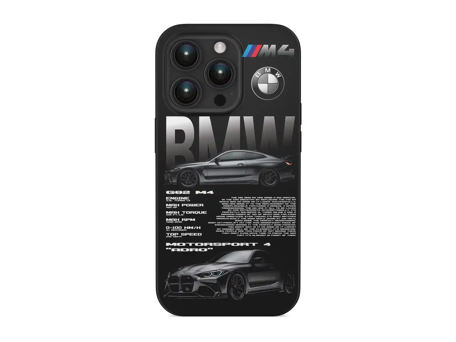 BMW iPhone BLACK Silicone Cover Style 
